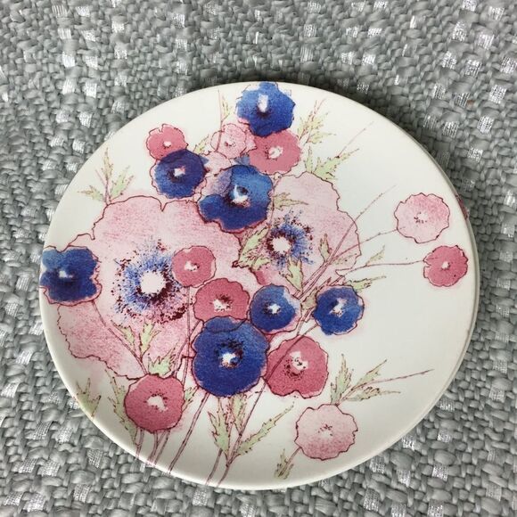 Vintage Noritake Craftone Medley Floral Plates Set of 4 - Picture 2 of 6